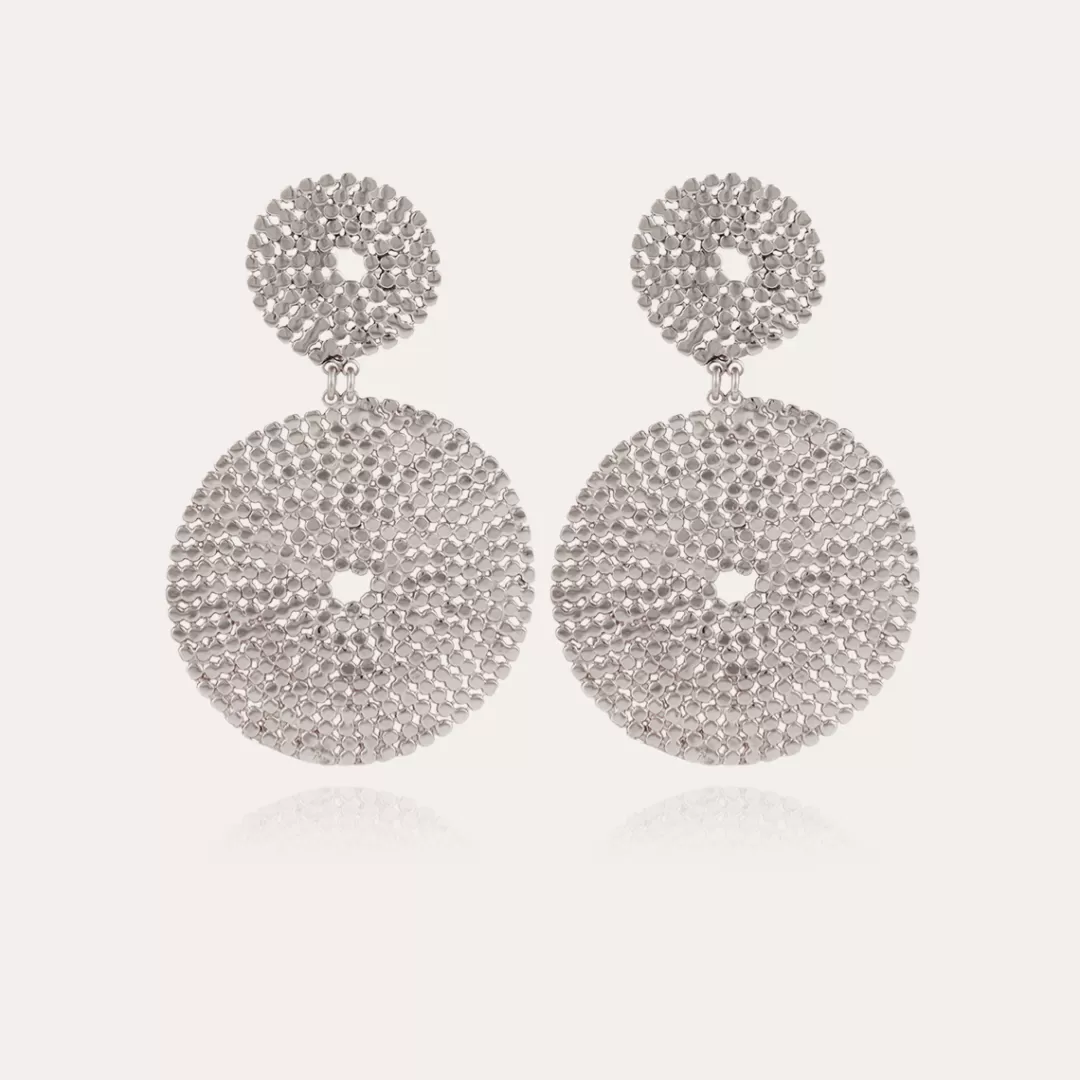 Gas Bijoux Boucles D'Oreilles Onde Lucky Argentees