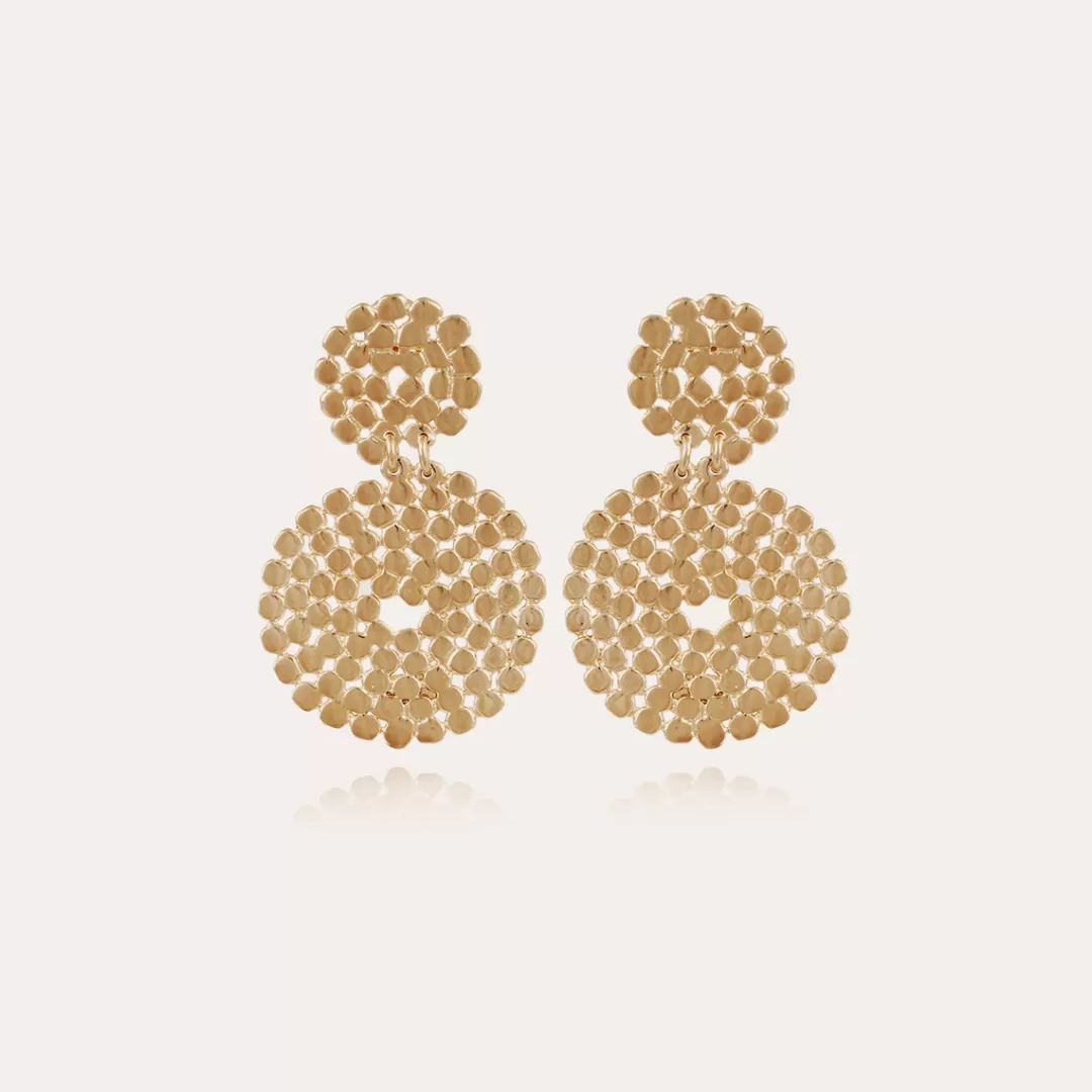 Gas Bijoux Boucles D'Oreilles Onde Lucky Mini Dorees