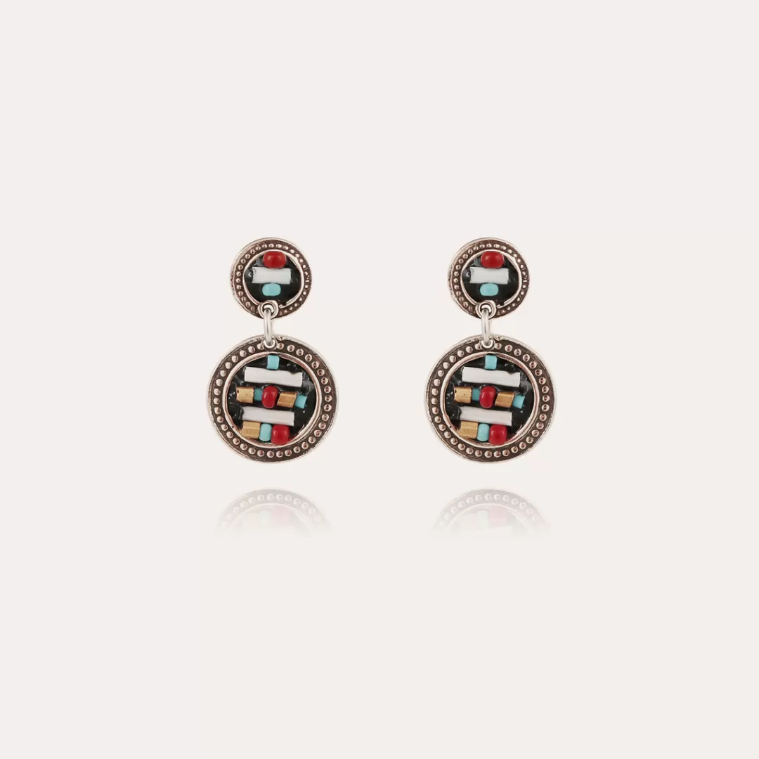 Gas Bijoux Boucles D'Oreilles Sequin Argentees