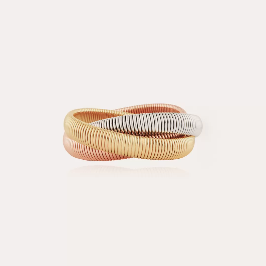 Gas Bijoux Bracelet Infinity Trois Rangs Bicolore