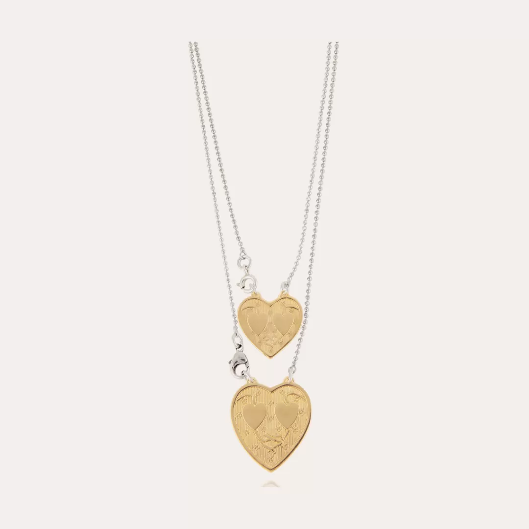 Gas Bijoux Collier Scapulaire Gilot Petit Modele Bicolore